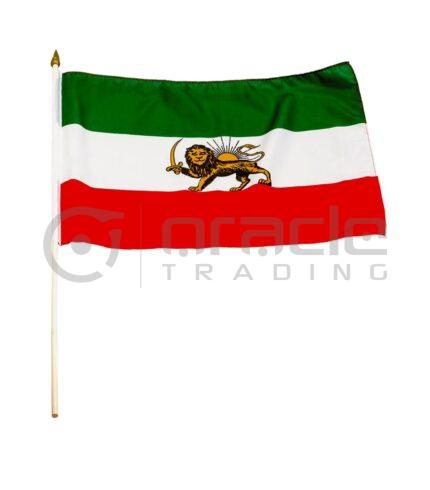 Iran Large Stick Flag - 12"x18" - 12-Pack (Lion)