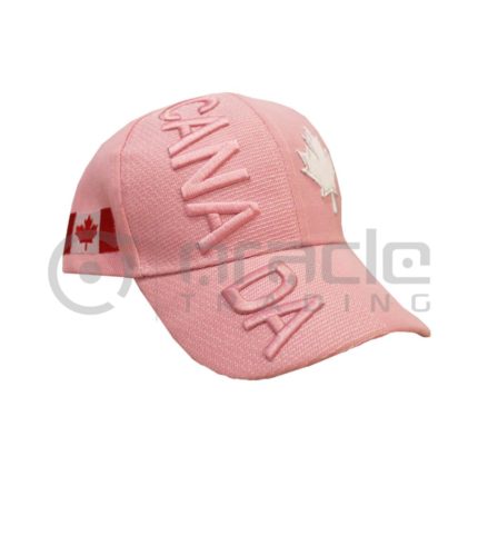 3D Canada Hat - Pink