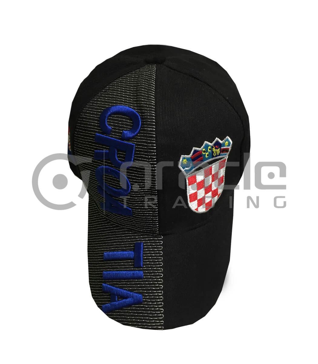 3d hat croatia black 3dh094 b