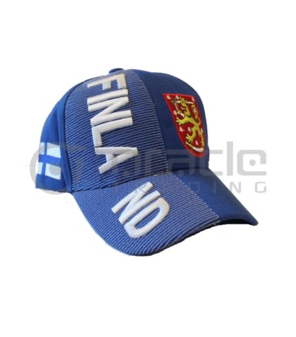 3D Finland Hat - Blue