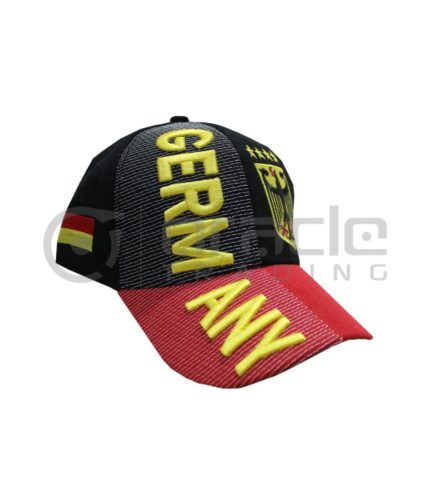 3D Germany Hat - Gold - Eagle