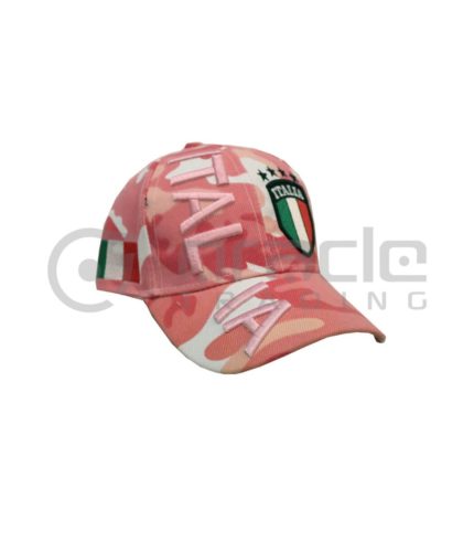 3D Italia Hat - Pink Camo - Kid Size