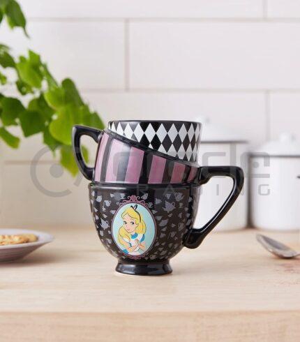 Alice in Wonderland 3D Shaped Mug - Teacups (Purple)