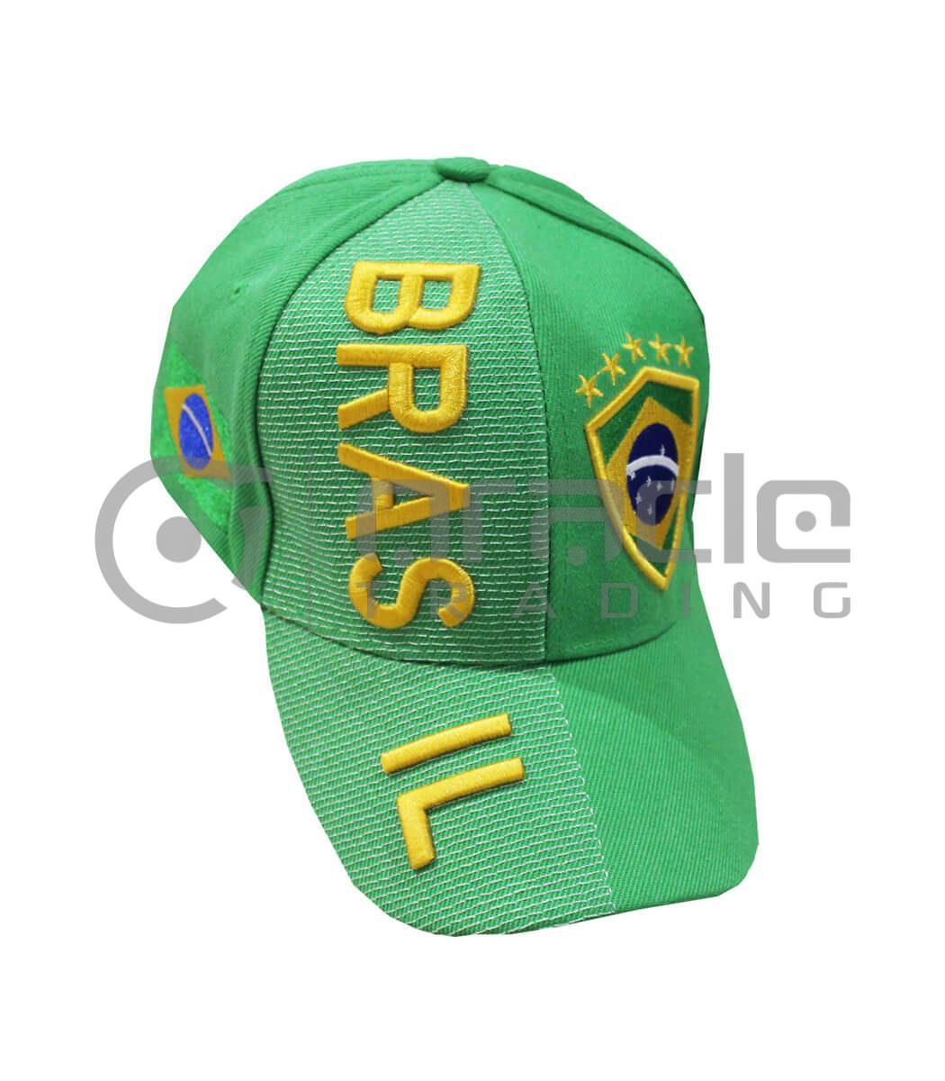 3D Brazil Hat - Green