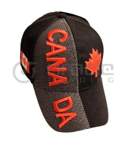 3D Canada Hat - Black