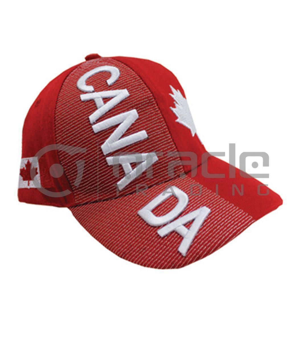 3D Canada Hat - Red