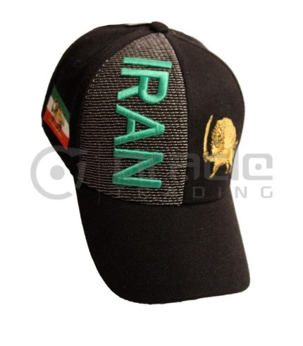 3D Iran Hat - Black
