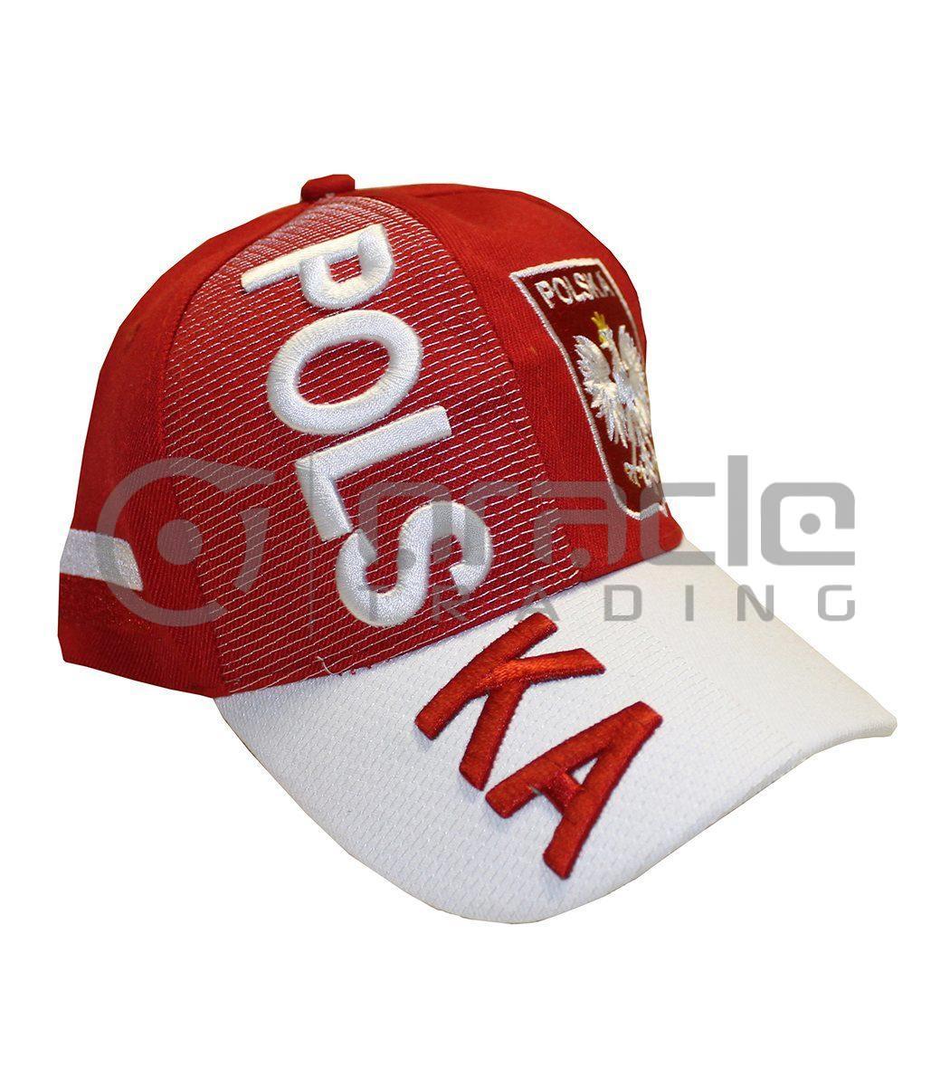 3D Poland Hat - Red