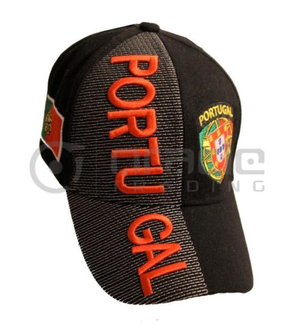 3D Portugal Hat - Black