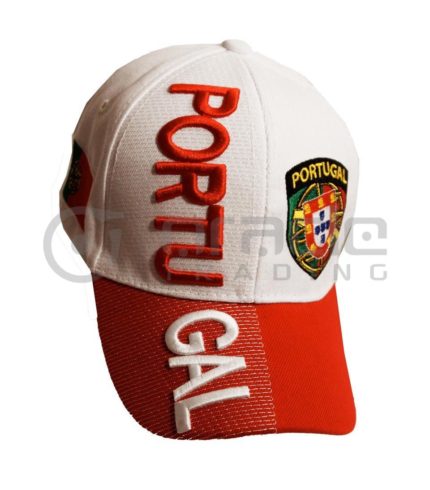 3D Portugal Hat - White