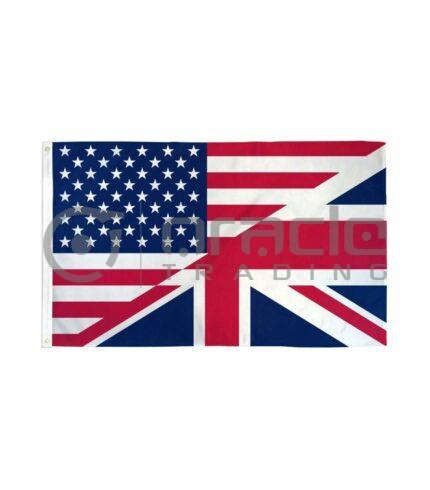 Large 3'x5' UK/USA Friendship Flag