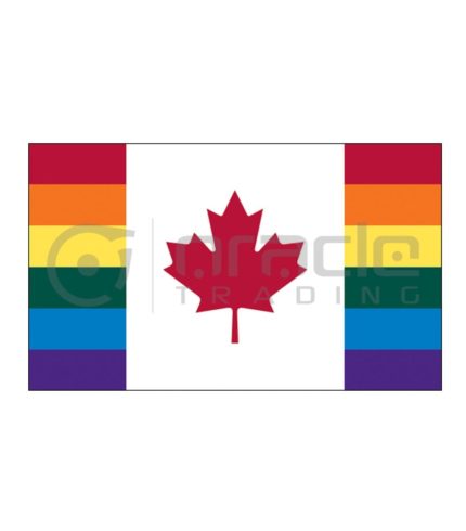 Large 3'x5' Canada Rainbow Pride Flag
