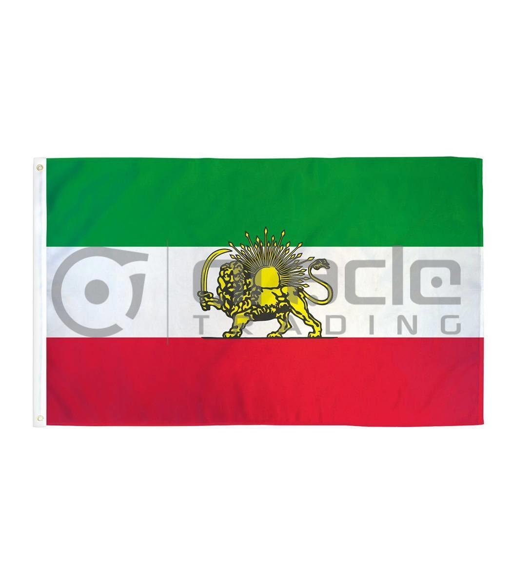 Large 3'x5' Iran Flag - Lion
