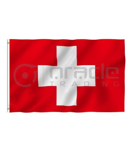 Large 3'x5' Switzerland Flag