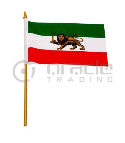 Iran Small Stick Flag - 4"x6" - 12-Pack (Lion)