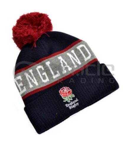 Official England RFU Rugby Beanie Hat 
