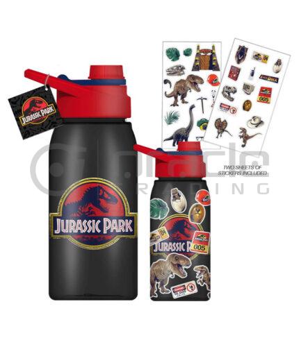 Jurassic Park Water Bottle & Sticker Set (Mid-Size)