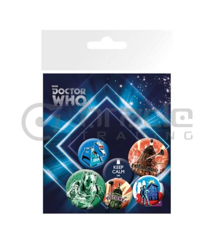 Doctor Who Retro Badge Pack