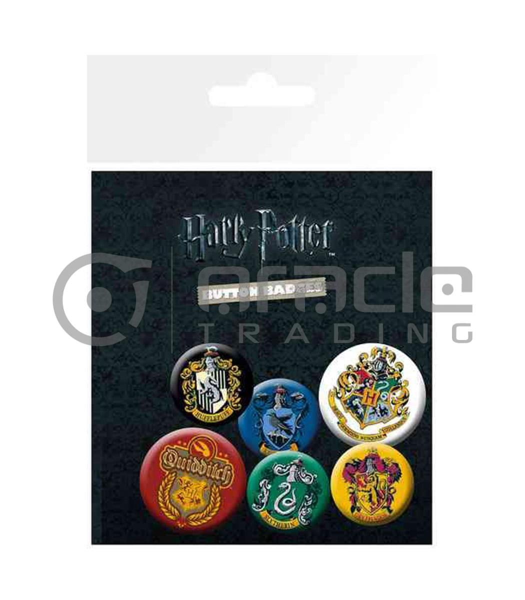 Harry Potter House Crests Badge Pack