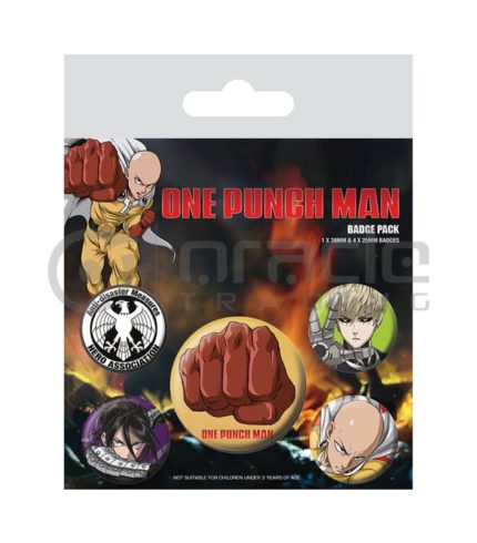 One Punch Man Badge Pack