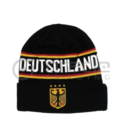 Germany Fold-up Beanie - Black