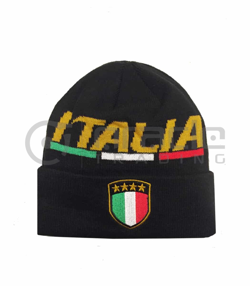 Italia Fold-up Beanie - Tricolour