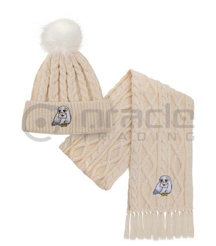 Harry Potter Beanie & Scarf Set - Hedwig