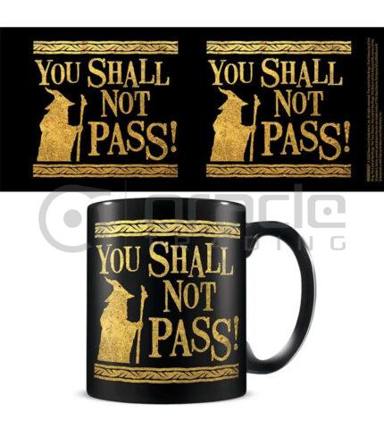 Lord of the Rings Mug - Shall Not Pass (Black)