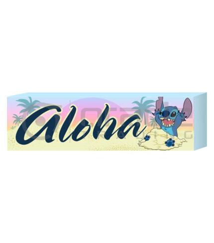 Lilo & Stitch Box Sign - Aloha (3.75" x 12" x 1.5")