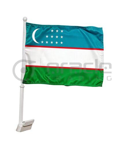 Uzbekistan Car Flag