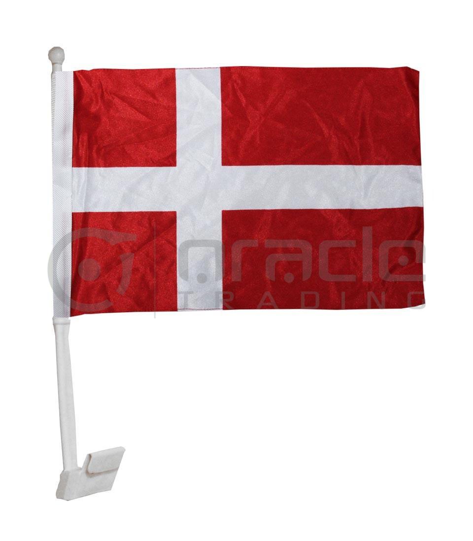Denmark Car Flag
