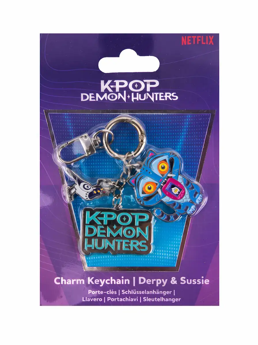 K-Pop Demon Hunters charm keychain