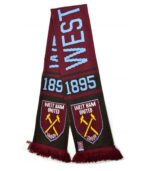 West Ham Knitted Scarf - UK Made