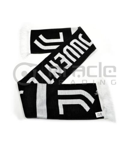 Juventus Knitted Scarf - UK Made (Black)