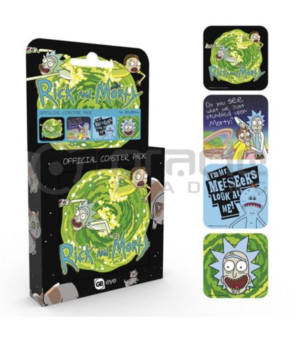 Rick & Morty 4-Pack Coaster Set