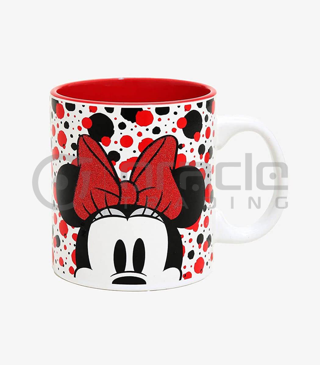 coffee mug disney minnie mouse peeking glitter mug667 b