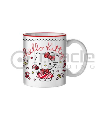 Hello Kitty Mug - Candy Cane (Glitter)