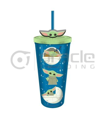 Star Wars: The Mandalorian Cold Cup - Nom (Topped Straw)