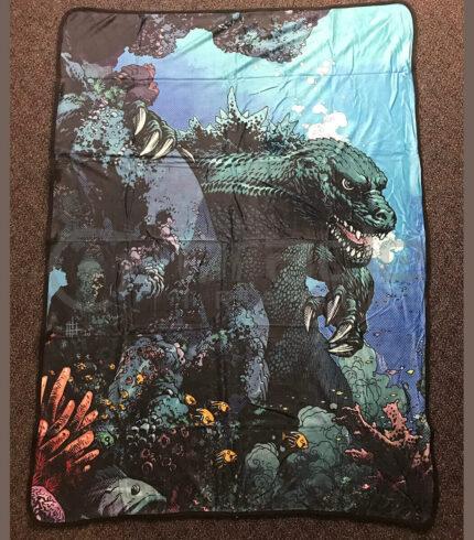 Godzilla Fleece Blanket - Underwater (Luxury)