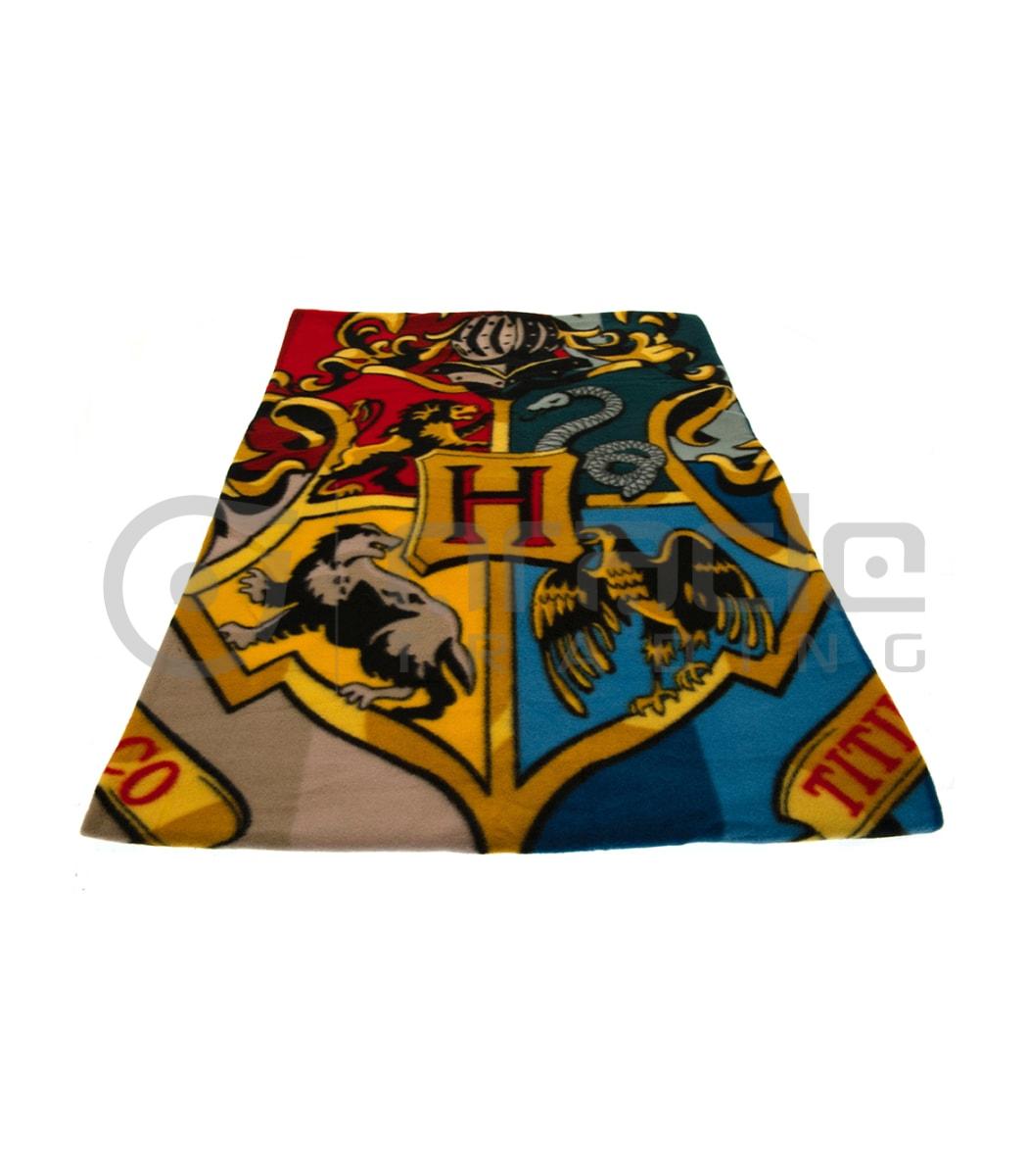 Harry Potter Fleece Blanket - Hogwarts - Colourful