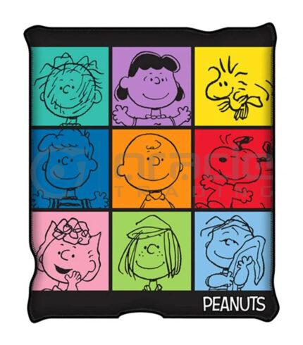 Peanuts Fleece Blanket - Grid