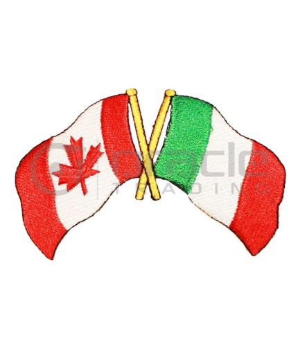 Italia / Canada Friendship Iron-on Patch