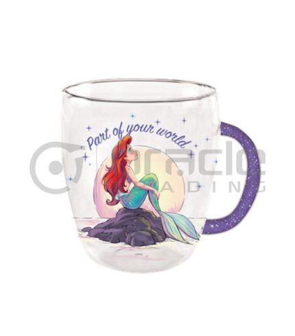 The Little Mermaid Glass Handle Mug