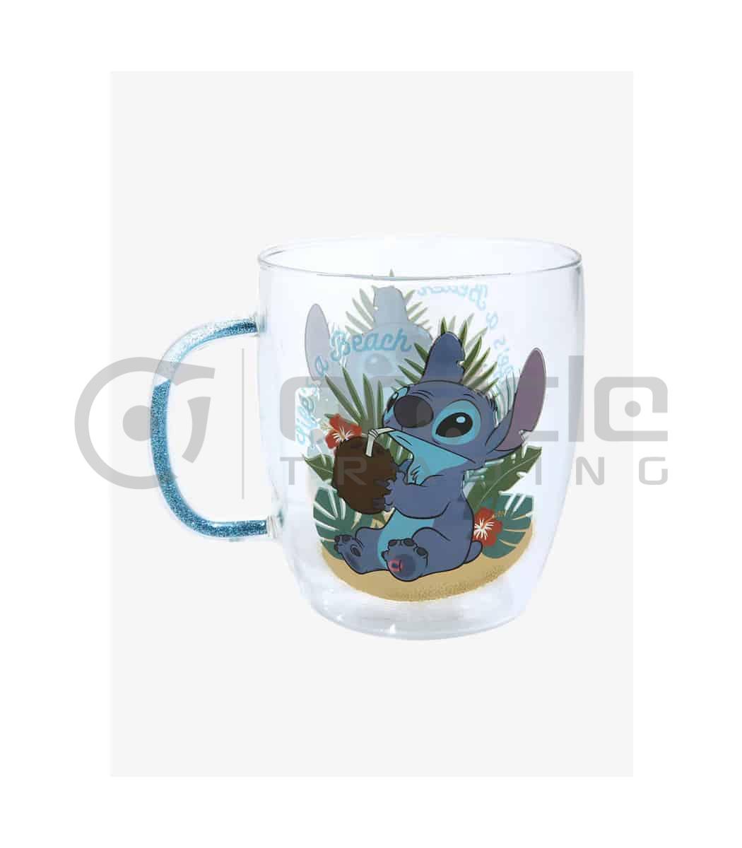 Lilo & Stitch Glass Handle Mug - Life's a Beach