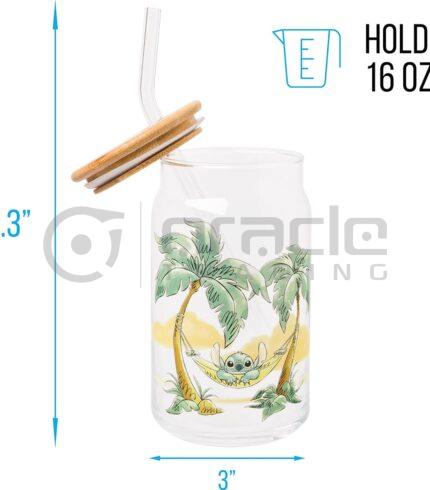 Lilo & Stitch Glass Tumbler - Hammock