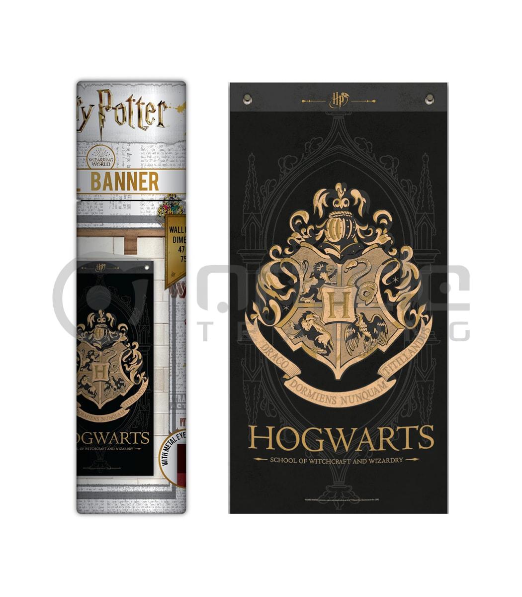 Harry Potter Banner - Hogwarts (Black)