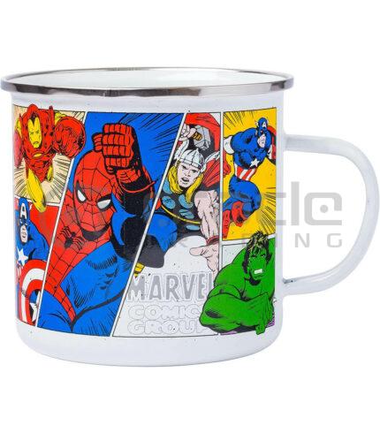Marvel Jumbo Camper Mug - Vintage Panels (Enamel)