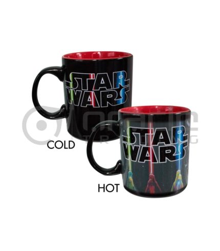 Star Wars Jumbo Heat Reveal Mug - Light Sabers