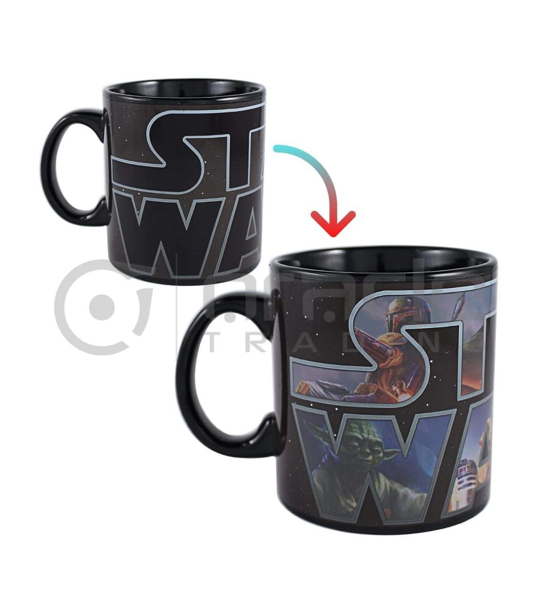 Star Wars Jumbo Heat Reveal Mug - Logo Characters