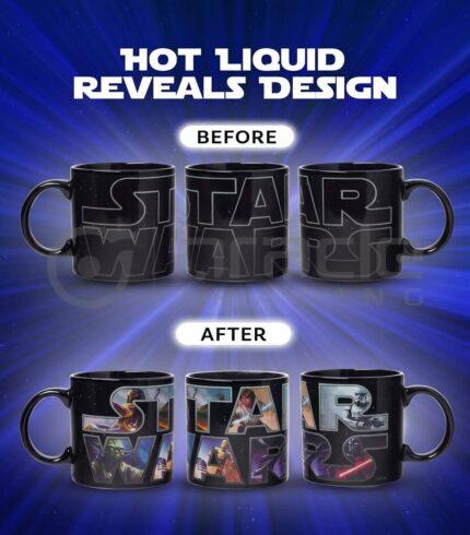 Star Wars Jumbo Mug - Logo (Heat Reveal)